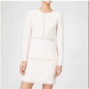 NEW Club Monaco Terrona Light Pink Long Sleeve Dress size 12 Retail $228